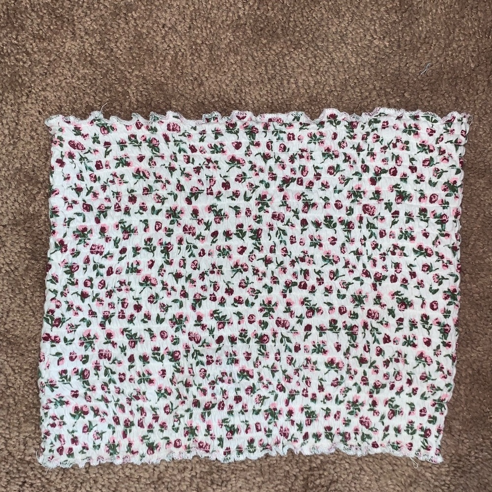 floral tube top